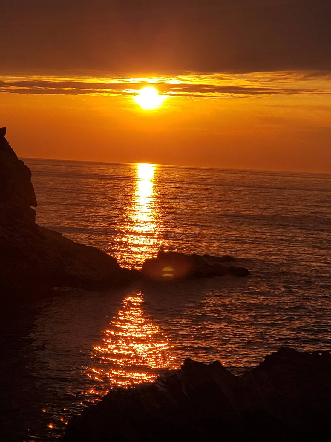 夕日